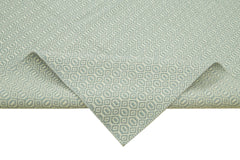 Nepal Geometric Mavi Geometrik Yün Pamuk El Dokuma Halısı 274x366 Agacan