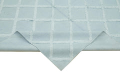 Nepal Geometric Mavi Geometrik Yün Pamuk El Dokuma Halısı 183x274 Agacan