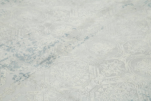 Machine Invista Bej Eskitme Akrilik Viskon El Dokuma Halısı 238x305 Agacan