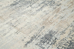 Machine Invista Gri Eskitme Akrilik Viskon El Dokuma Halısı 238x305 Agacan