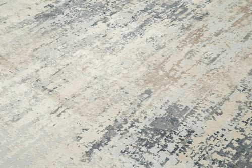 Machine Invista Gri Eskitme Akrilik Viskon El Dokuma Halısı 238x305 Agacan