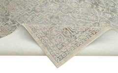 Machine Invista Gri Klasik Akrilik Viskon El Dokuma Halısı 238x305 Agacan