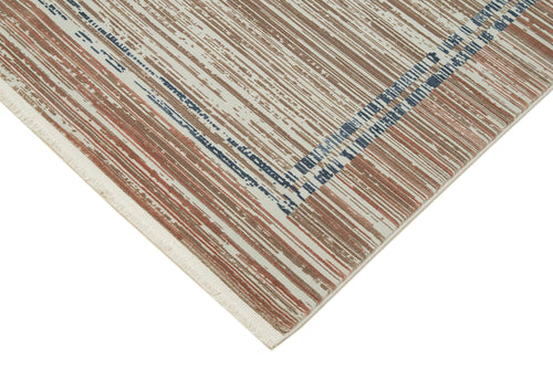 Soho VintageBej Çizgili Akrilik Viskon El Dokuma Halısı 160x230 Agacan
