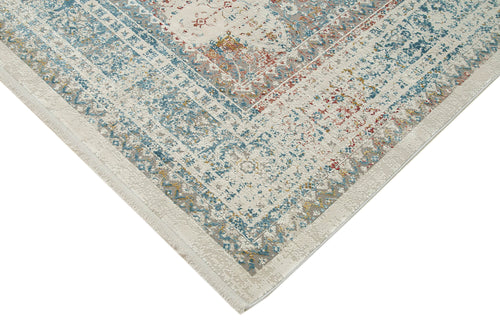 Soho VintageBeyaz Eskitme Viskon Akrilik El Dokuma Halısı 270x365 Agacan