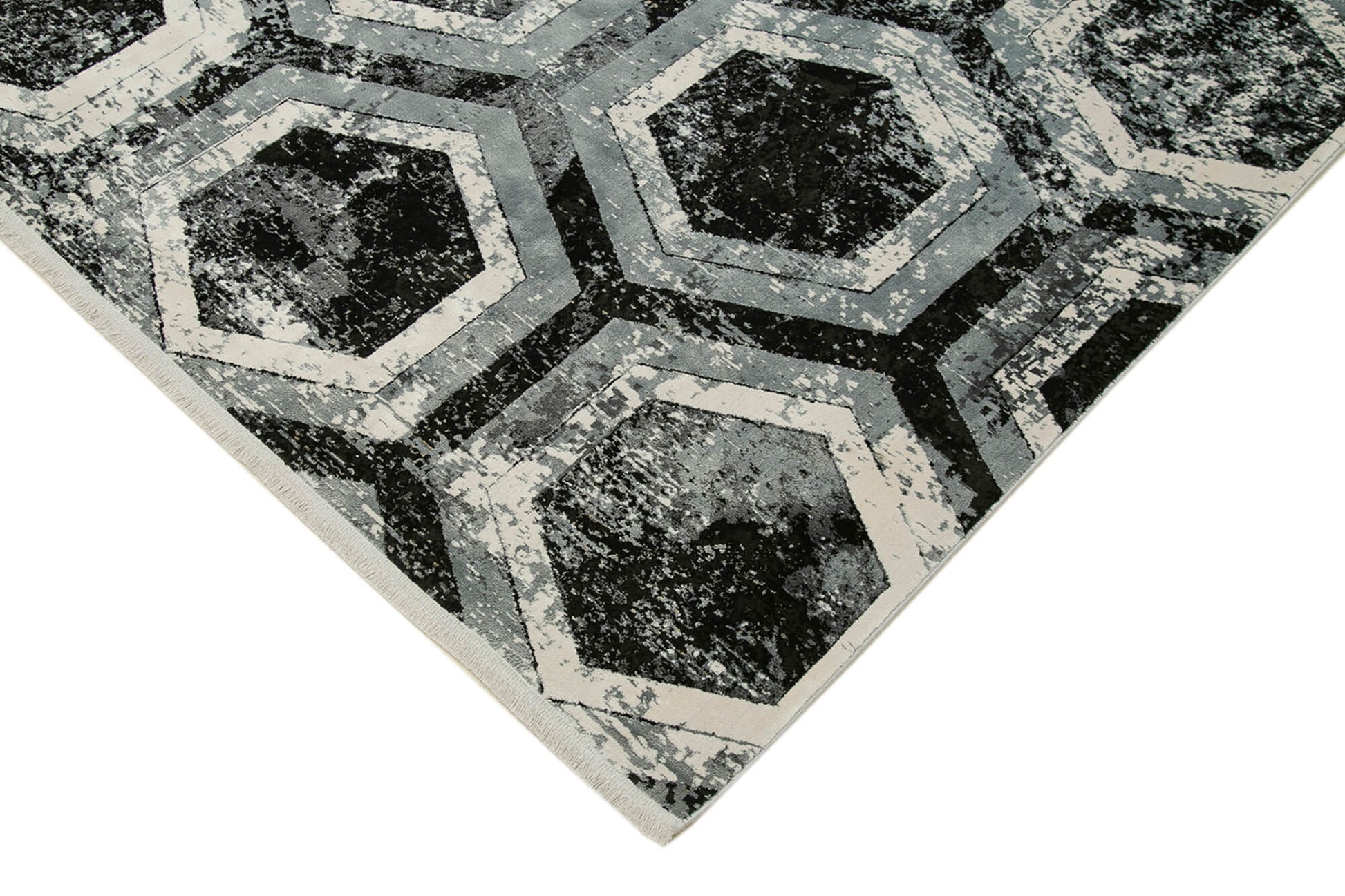 Soho VintageBej Eskitme Viskon Akrilik El Dokuma Halısı 250x350 Agacan