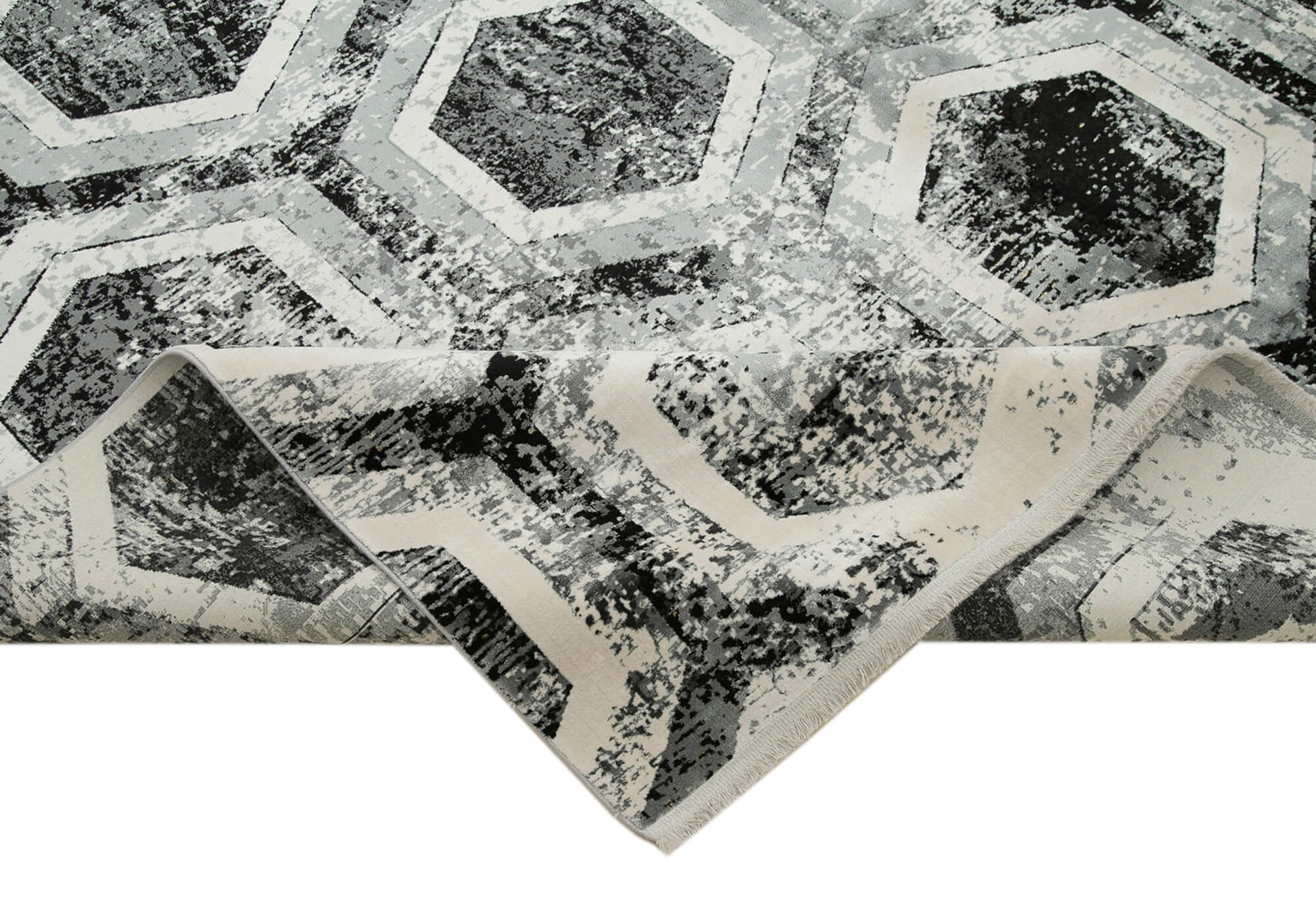 Soho VintageBej Eskitme Viskon Akrilik El Dokuma Halısı 250x350 Agacan