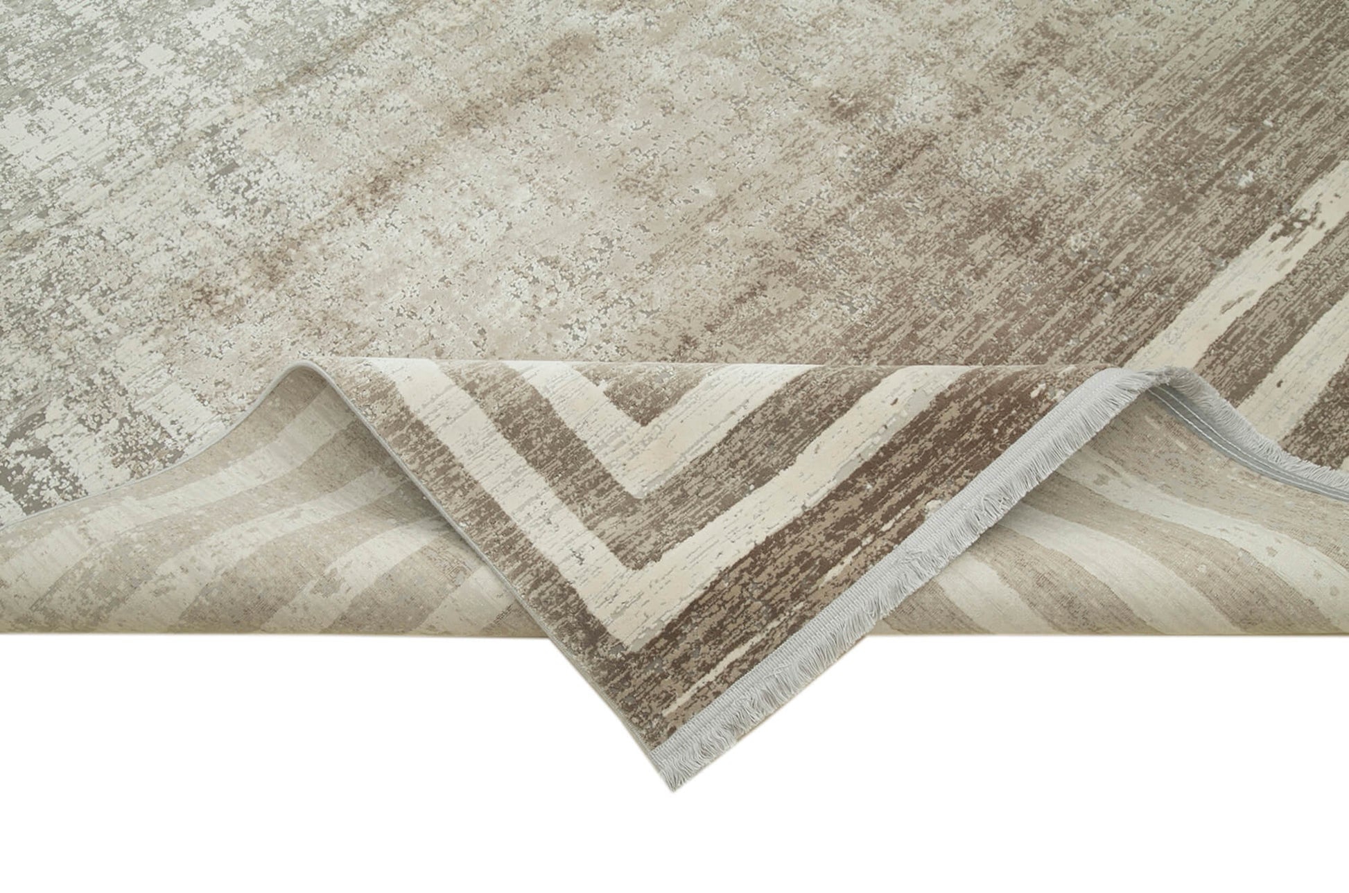 Soho VintageBej Eskitme Viskon Akrilik El Dokuma Halısı 240x340 Agacan