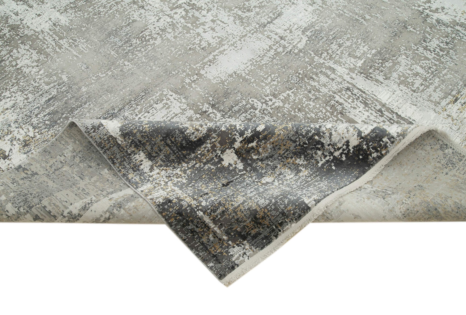 Soho VintageGri Eskitme Viskon Akrilik El Dokuma Halısı 240x300 Agacan