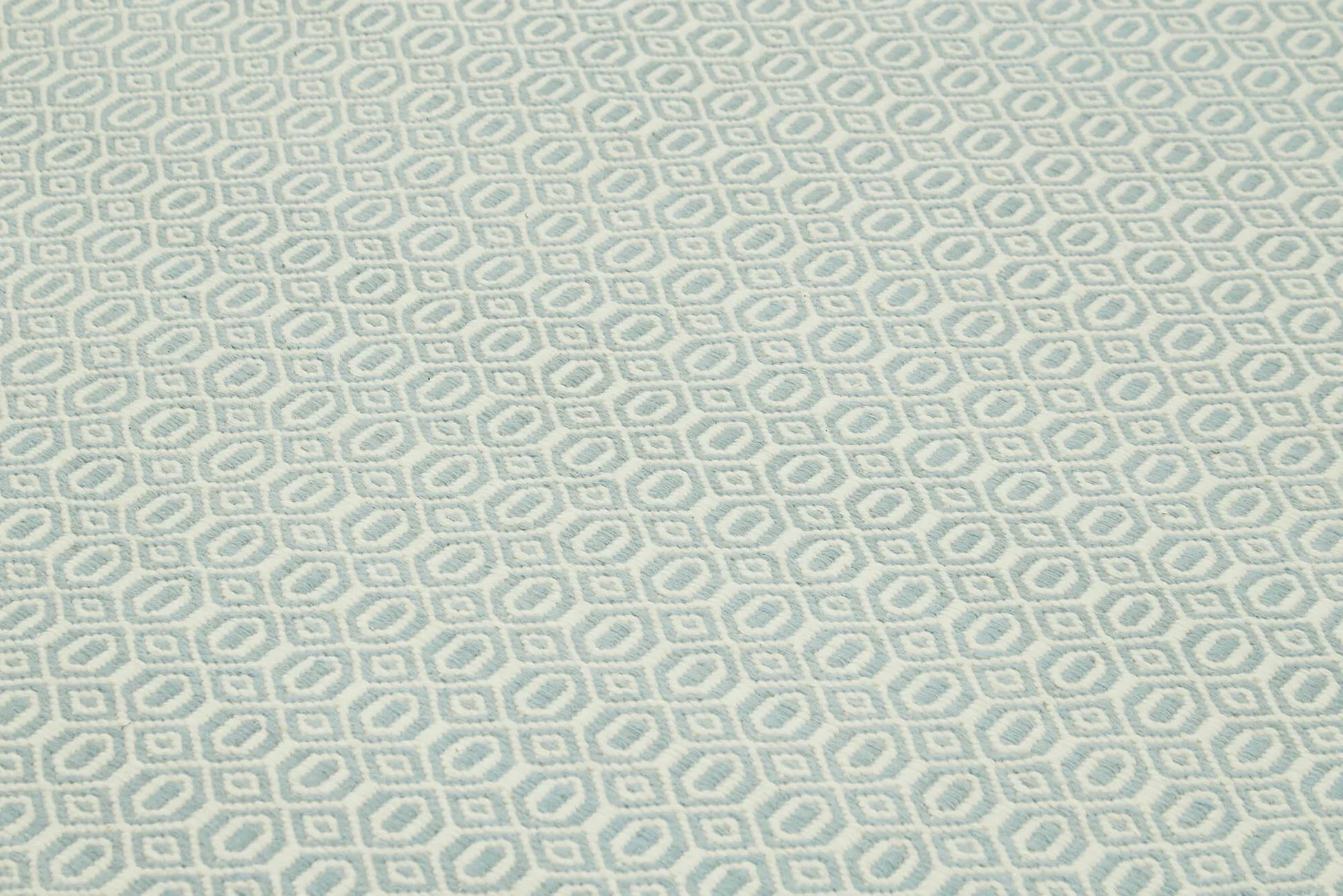 Nepal Geometric Mavi Geometrik Yün Pamuk El Dokuma Halısı 274x366 Agacan