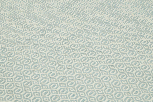 Nepal Geometric Mavi Geometrik Yün Pamuk El Dokuma Halısı 274x366 Agacan