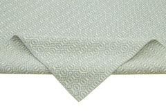 Nepal Geometric Mavi Geometrik Yün Pamuk El Dokuma Halısı 274x366 Agacan