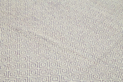 Nepal Geometric Mor Geometrik Yün Pamuk El Dokuma Halısı 274x366 Agacan