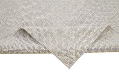 Nepal Geometric Mor Geometrik Yün Pamuk El Dokuma Halısı 274x366 Agacan