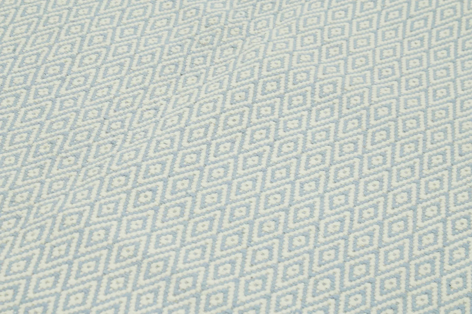 Nepal Geometric Mavi Geometrik Yün Pamuk El Dokuma Halısı 274x365 Agacan