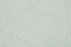 Nepal Geometric Mavi Geometrik Yün Pamuk El Dokuma Halısı 274x365 Agacan