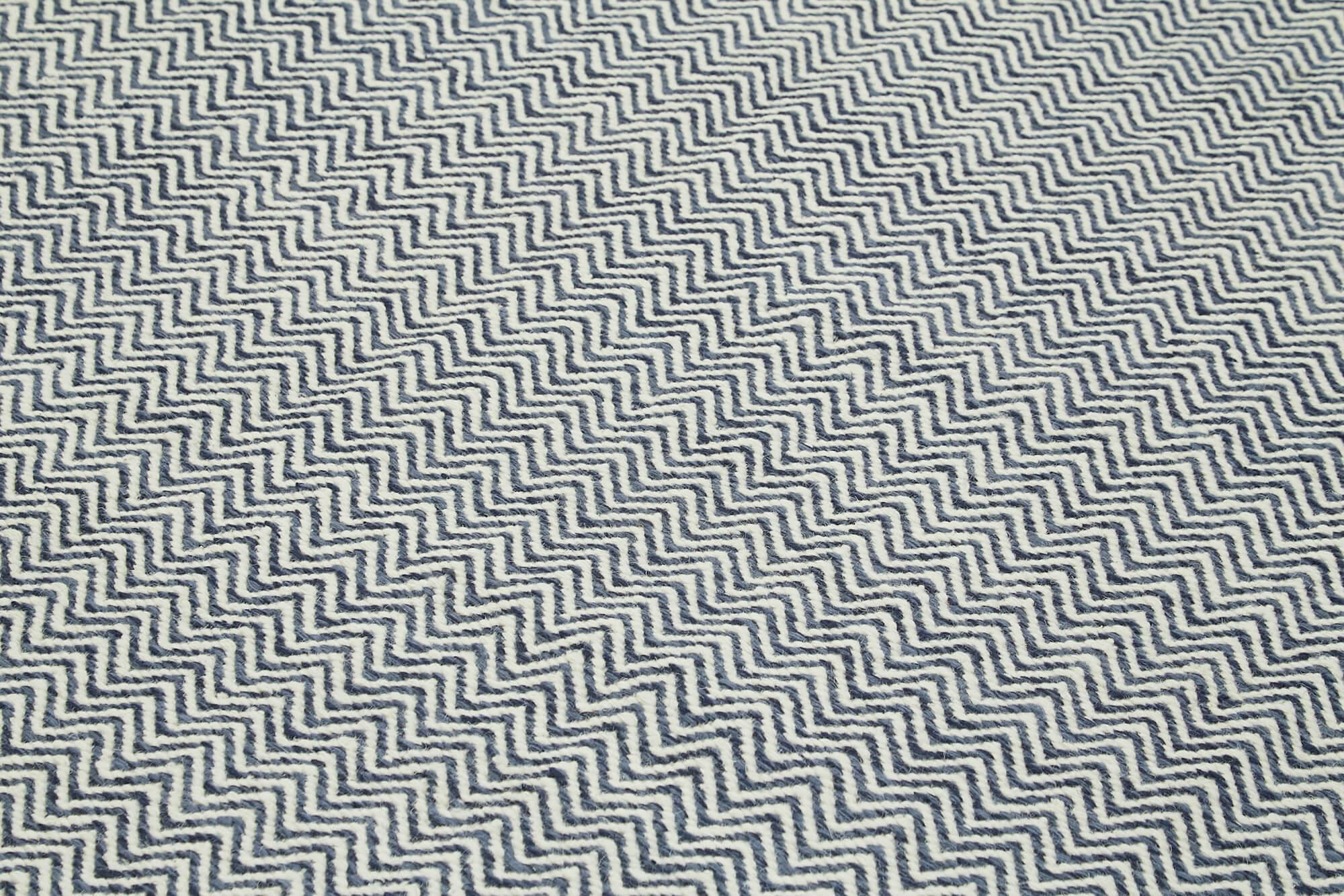 Nepal Geometric Gri Geometrik Yün Pamuk El Dokuma Halısı 244x305 Agacan