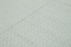 Nepal Geometric Mavi Geometrik Yün Pamuk El Dokuma Halısı 244x305 Agacan