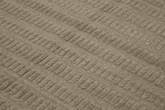 Nepal Geometric Kahverengi Geometrik Yün Pamuk El Dokuma Halısı 216x277 Agacan