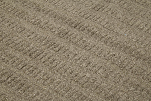 Nepal Geometric Kahverengi Geometrik Yün Pamuk El Dokuma Halısı 216x277 Agacan