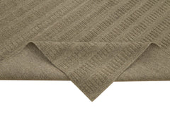 Nepal Geometric Kahverengi Geometrik Yün Pamuk El Dokuma Halısı 216x277 Agacan