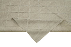 Nepal Geometric Kahverengi Geometrik Yün Pamuk El Dokuma Halısı 244x305 Agacan