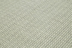 Nepal Geometric Gri Geometrik Yün Pamuk El Dokuma Halısı 244x305 Agacan