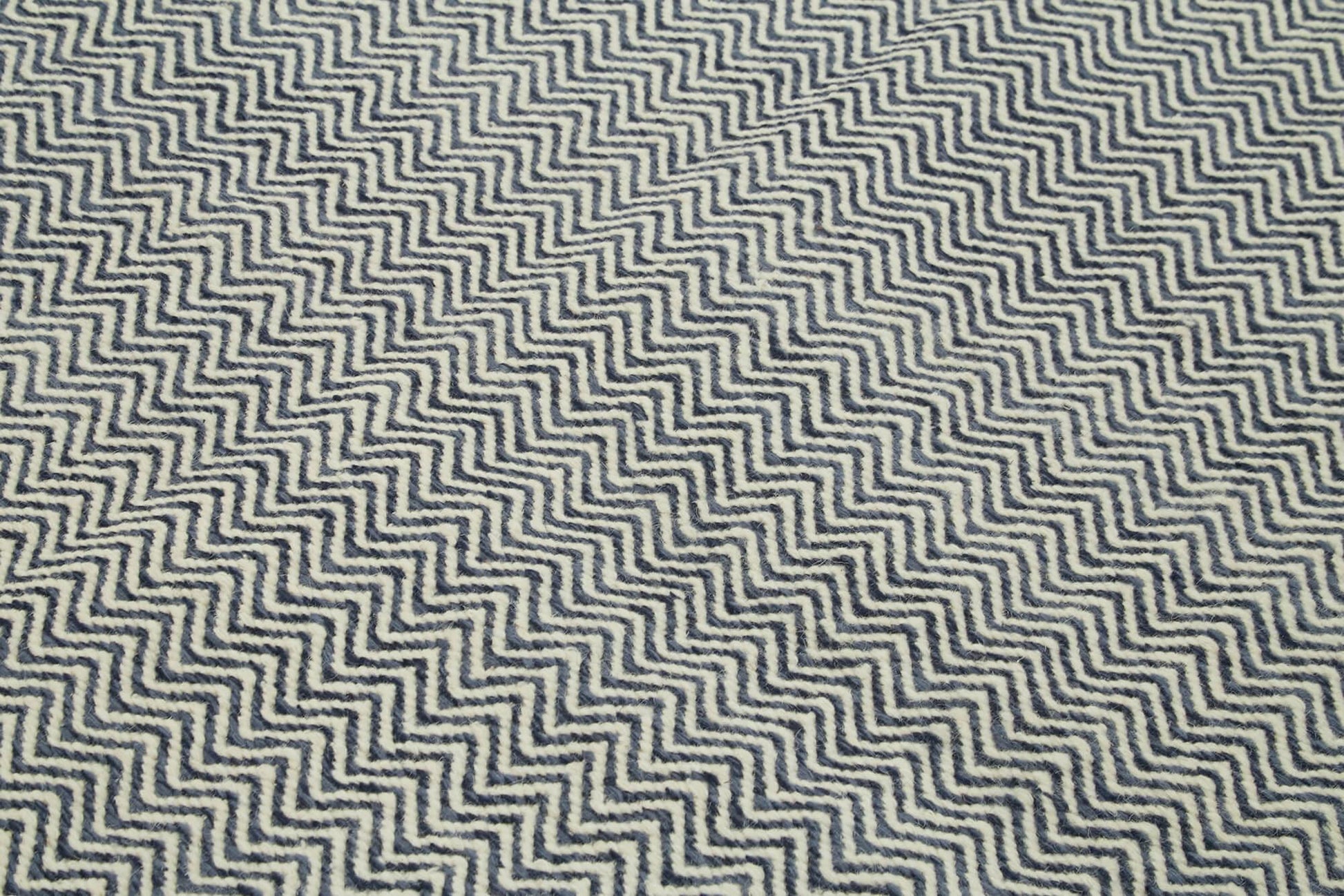 Nepal Geometric Gri Geometrik Yün Pamuk El Dokuma Halısı 246x305 Agacan