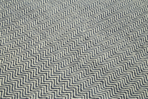 Nepal Geometric Gri Geometrik Yün Pamuk El Dokuma Halısı 246x305 Agacan