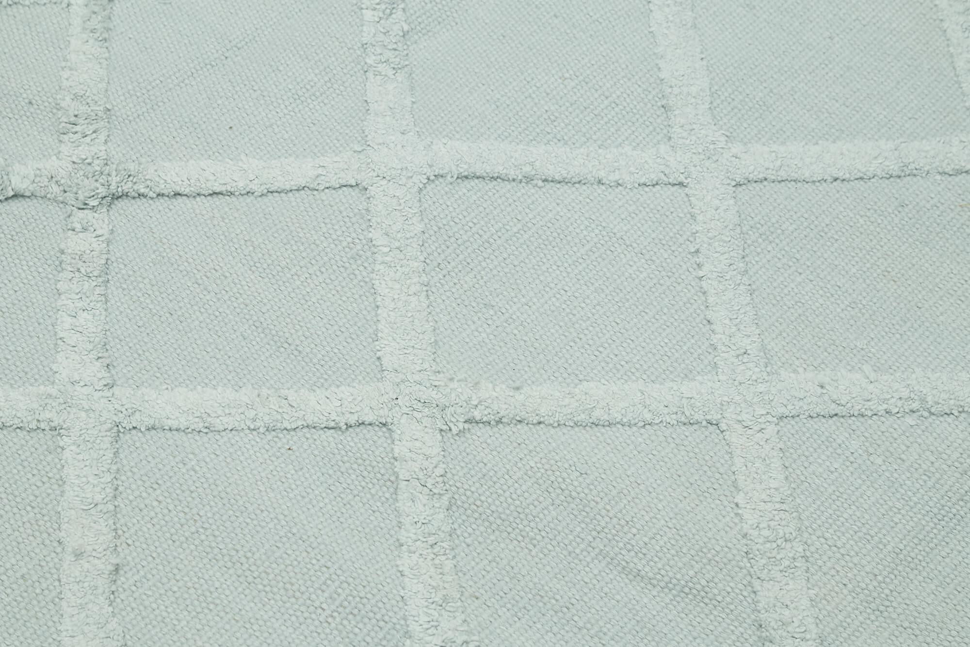 Nepal Geometric Mavi Geometrik Yün Pamuk El Dokuma Halısı 246x305 Agacan