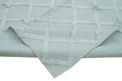 Nepal Geometric Mavi Geometrik Yün Pamuk El Dokuma Halısı 246x305 Agacan