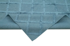 Nepal Geometric Mavi Geometrik Yün Pamuk El Dokuma Halısı 246x305 Agacan