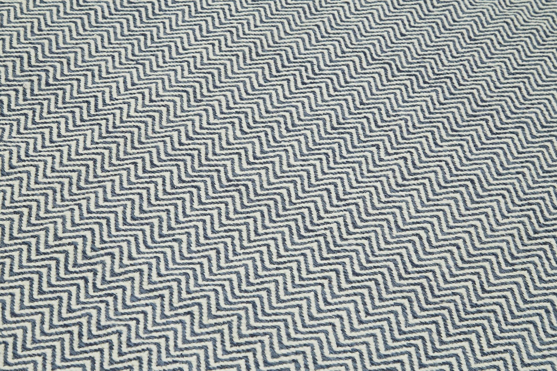 Nepal Geometric Mavi Geometrik Yün Pamuk El Dokuma Halısı 246x305 Agacan