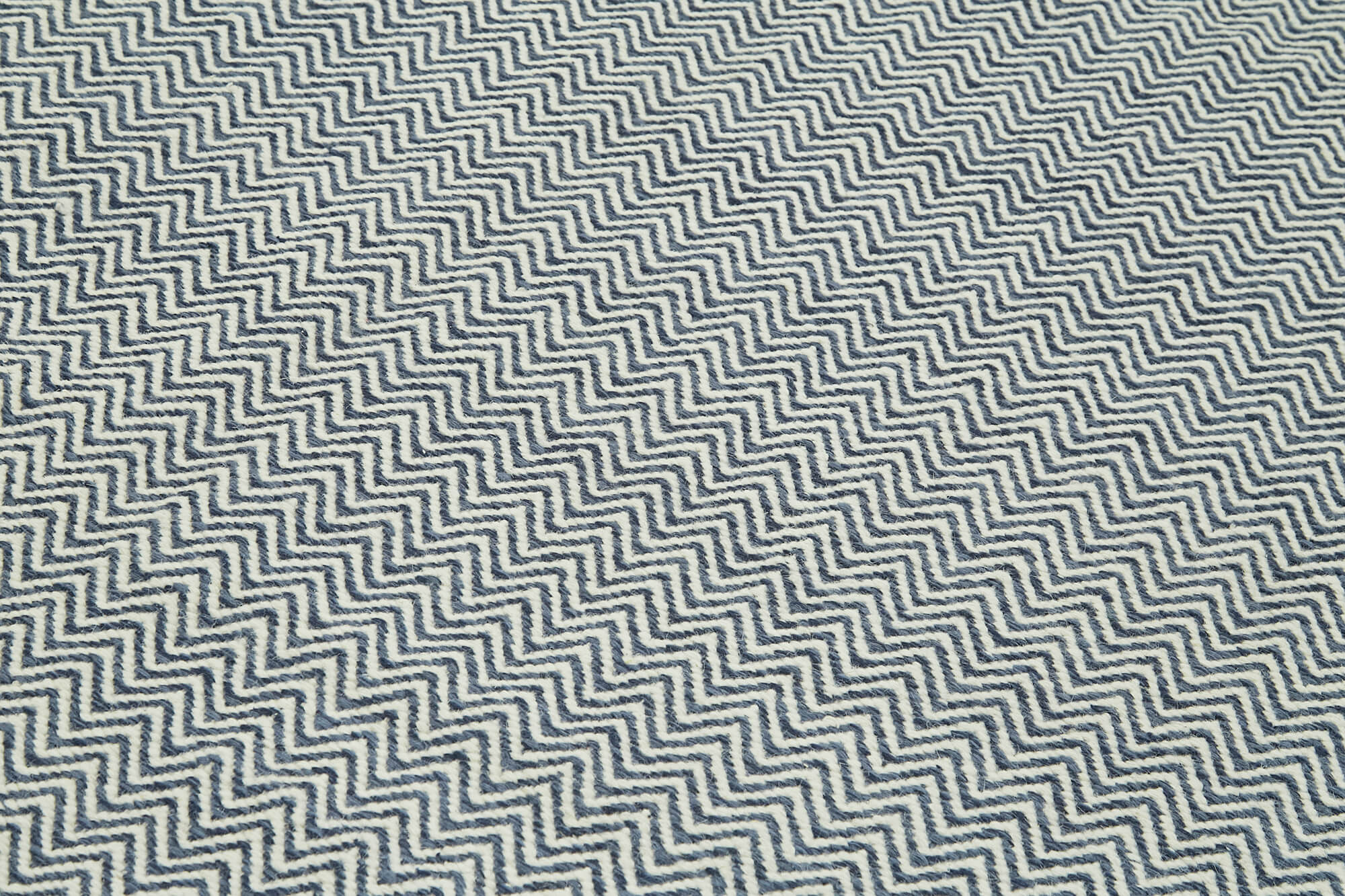 Nepal Geometric Mavi Geometrik Yün Pamuk El Dokuma Halısı 246x305 Agacan