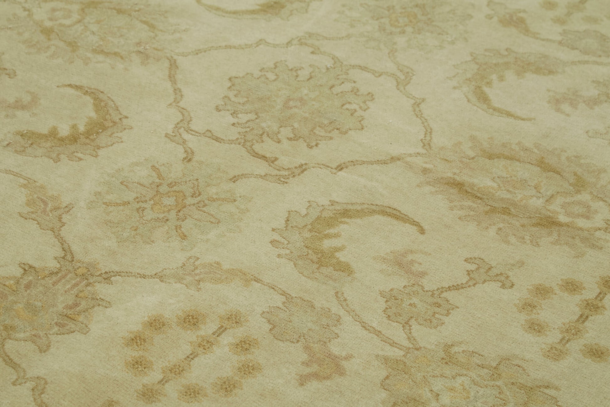 Tebriz Bej Klasik Pamuk Yün El Dokuma Halısı 224x312 Agacan