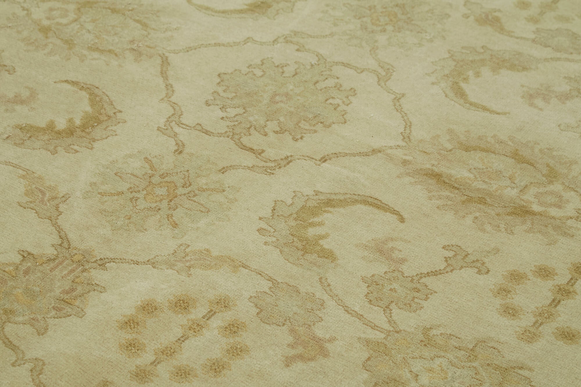 Tebriz Bej Klasik Pamuk Yün El Dokuma Halısı 224x312 Agacan