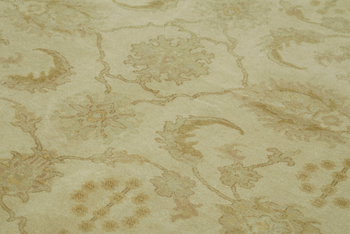 Tebriz Bej Klasik Pamuk Yün El Dokuma Halısı 224x312 Agacan