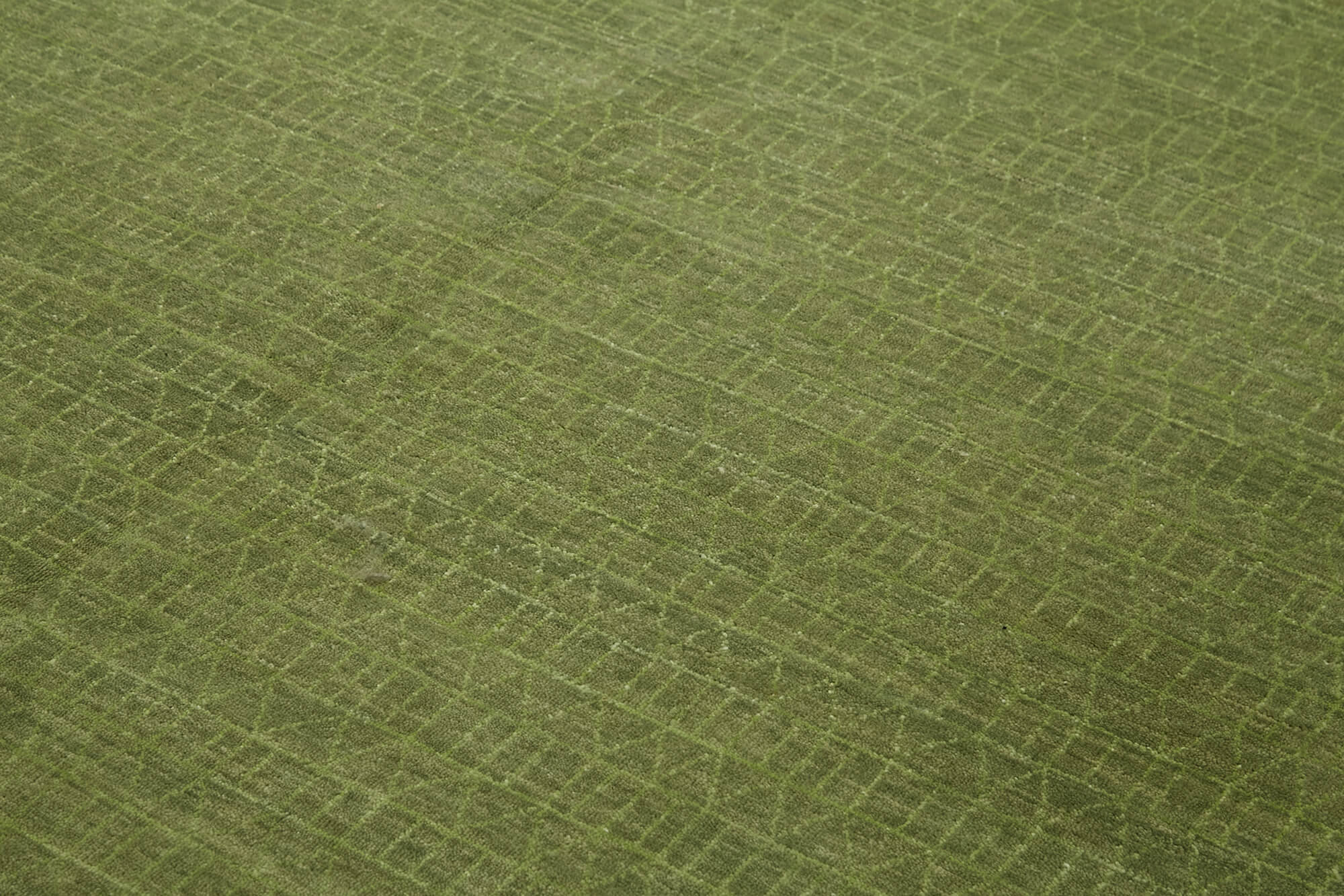 Tebriz Yeşil Klasik Pamuk Yün El Dokuma Halısı 241x307 Agacan