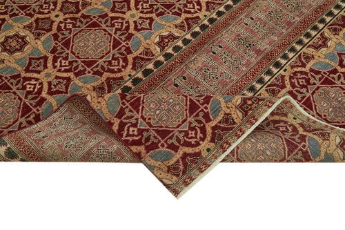 Tebriz Kırmızı Klasik Pamuk Yün El Dokuma Halısı 244x305 Agacan