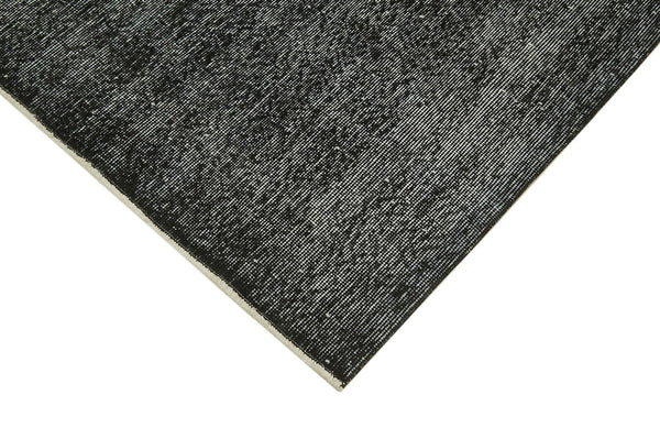 Overdyed Vintage Siyah Eskitme Pamuk Yün El Dokuma Halısı 169x267 Agacan