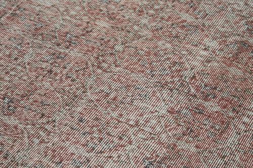 Overdyed Vintage Gri Eskitme Pamuk Yün El Dokuma Halısı 159x260 Agacan