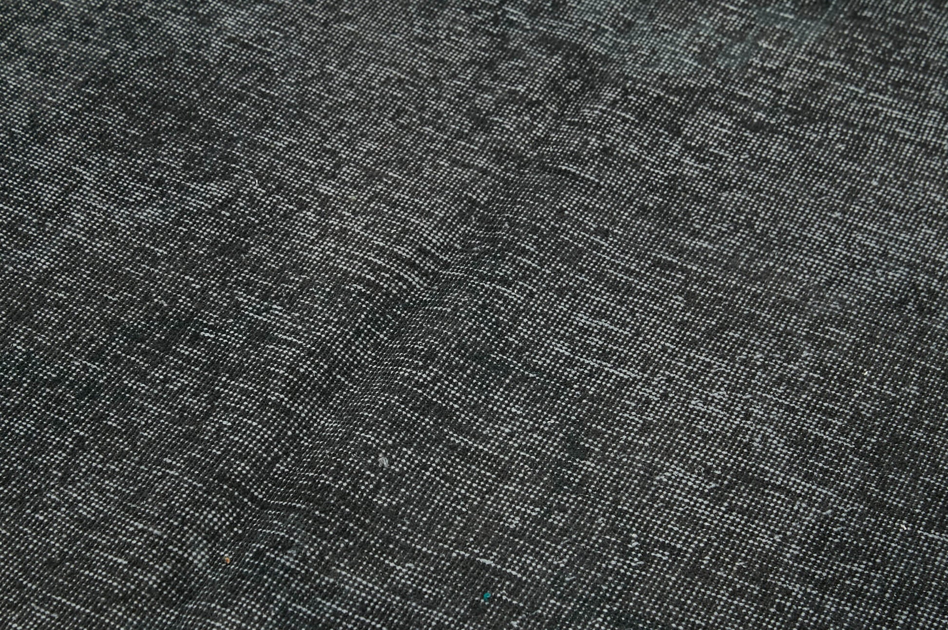 Overdyed Vintage Siyah Eskitme Pamuk Yün El Dokuma Halısı 147x268 Agacan