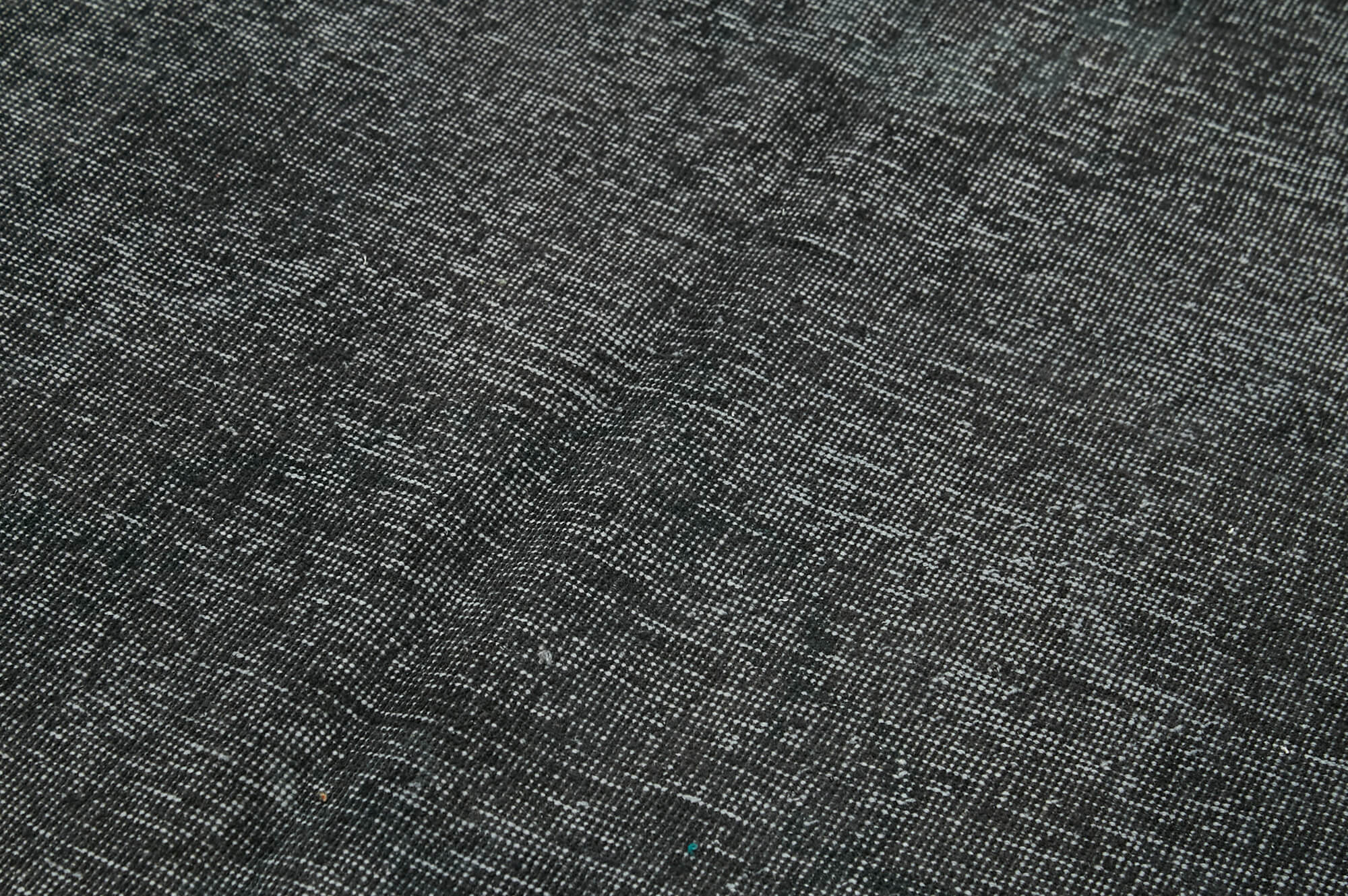 Overdyed Vintage Siyah Eskitme Pamuk Yün El Dokuma Halısı 147x268 Agacan