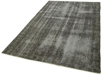 Antrasit Gri Halı 30-70 Yıllık Overdyed Soyut Desenli 151x251 cm 41268