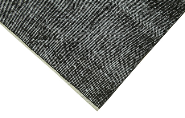Overdyed Vintage Siyah Eskitme Pamuk Yün El Dokuma Halısı 172x276 Agacan