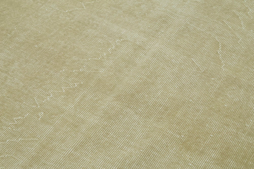 Vintage Bej Eskitme Pamuk Yün El Dokuma Halısı 167x266 Agacan