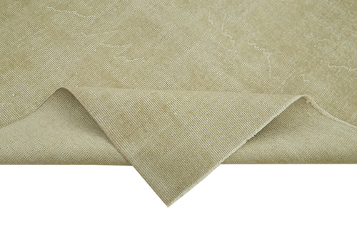 Vintage Bej Eskitme Pamuk Yün El Dokuma Halısı 167x266 Agacan