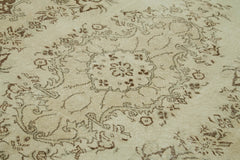 Vintage Bej Eskitme Pamuk Yün El Dokuma Halısı 170x282 Agacan