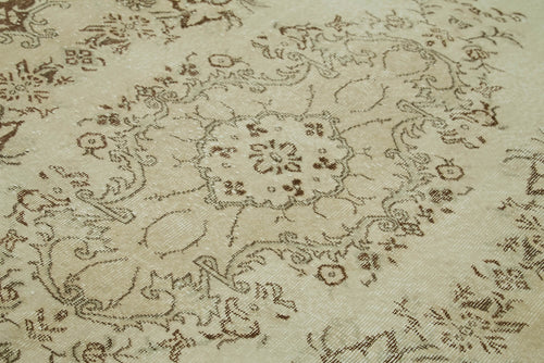 Vintage Bej Eskitme Pamuk Yün El Dokuma Halısı 170x282 Agacan