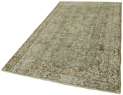 Vintage Bej Eskitme Pamuk Yün El Dokuma Halısı 148x252 Agacan