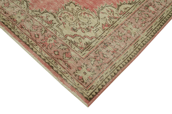 Vintage Bej Eskitme Pamuk Yün El Dokuma Halısı 162x282 Agacan